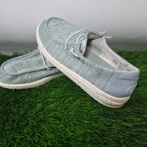 Hey Dude Size 3 Light Blue Wendy Youth Sport Mesh Kids Loafers toddler 40449-450